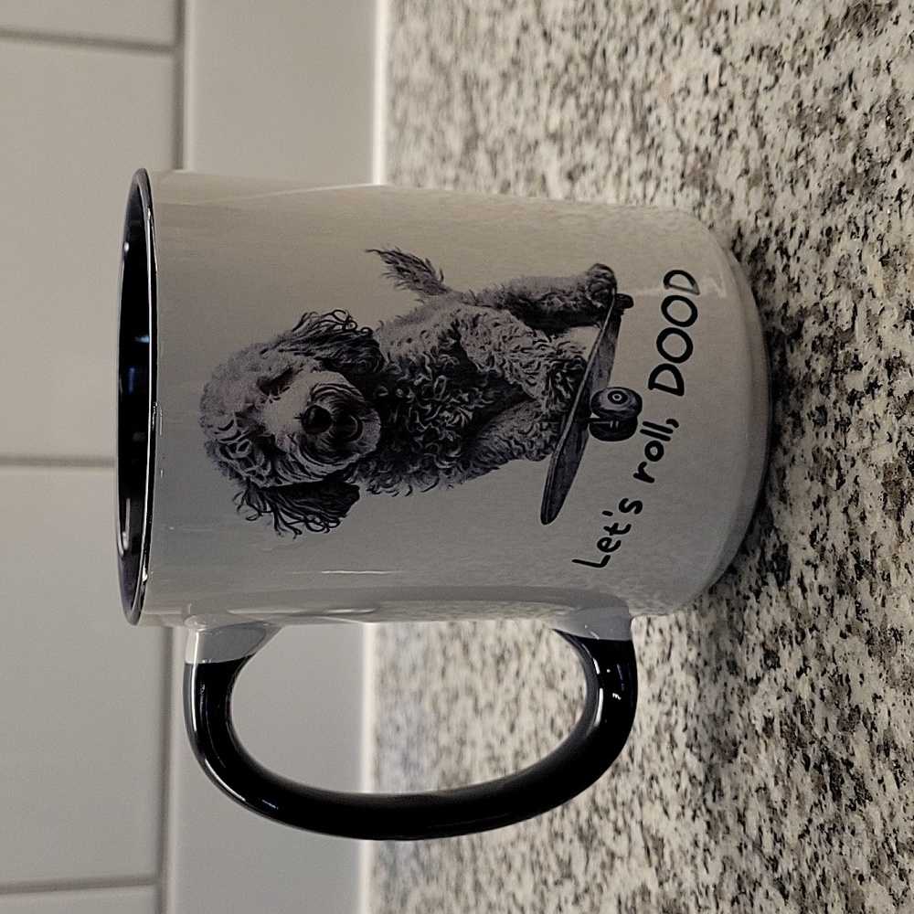 Like New Goldendoodle Skateboarding Mug
